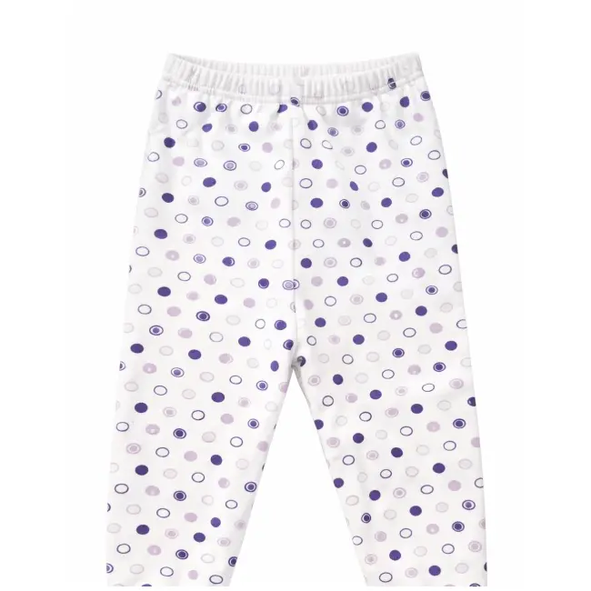 Set nou nascut fetita 5 piese lila bumbac cu iepurasi bluza pantaloni caciulita trpb0197