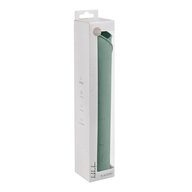 Suport din silicon pentru masa si joaca, Platinum Sage Green