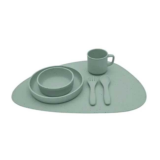 Suport din silicon pentru masa si joaca, Platinum Sage Green