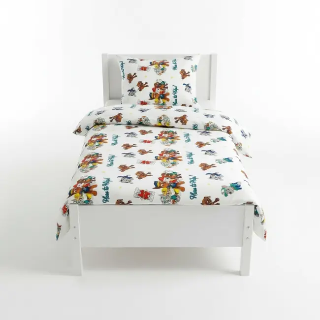 Lenjerie pat baietei 2-6 ani Paw Patrol Alb pentru saltele 130x60 ASC6427968007201