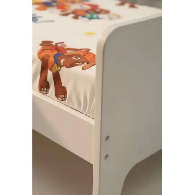 Lenjerie pat baietei 2-6 ani Paw Patrol Alb pentru saltele 130x60 ASC6427968007201