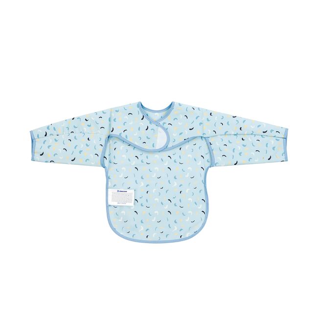 Baveta impermeabila KikkaBoo cu maneci si buzunar, Eva, Blue