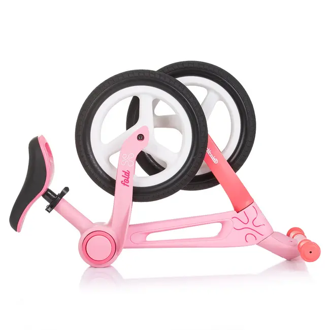 Bicicleta fara pedale pliabila Chipolino Fold X pink HUBDIKFX0254PI