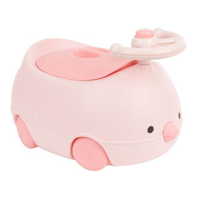 Olita pentru copii KikkaBoo cu volan si claxon Chick Pink