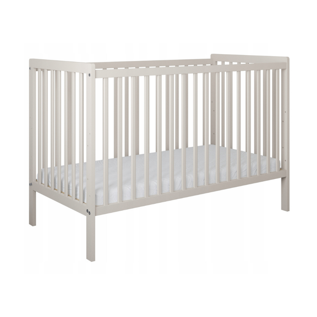 Patut 2 In 1 Lumi Casmir 120x60 Cm Din Lemn, 3 Niveluri Somiera, Trepte Detasabile + Bariera Transformare Pjblumibc-n