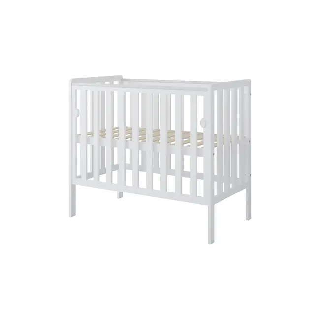 Patut Din Lemn Bambi Alb 100a 50 Cm Laterala Culisanta    Roti Cu Blocare    Protectie Silicon Pentru Dentitie    En 716-1 Pjbbambi_w