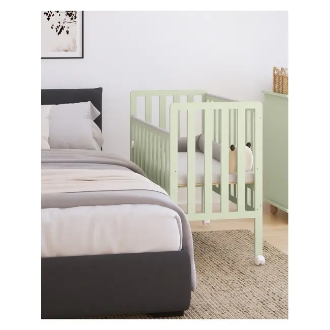 Patut Din Lemn Bambi Menta 100a 50 Cm Laterala Culisanta    Roti Cu Blocare    Protectie Silicon Pentru Dentitie    En 716-1 Pjbbambi_m