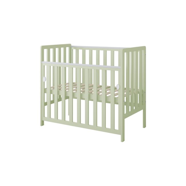 Patut Din Lemn Bambi Menta 100a 50 Cm Laterala Culisanta    Roti Cu Blocare    Protectie Silicon Pentru Dentitie    En 716-1 Pjbbambi_m