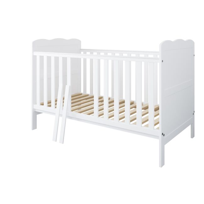 Patut Evolutiv 140x70 Cm Isabel 3in1 ,   Pat Bebe + Junior + Pat Prescolar, Somiera Reglabila + Trepte Detasabile Pjbisabel140_w