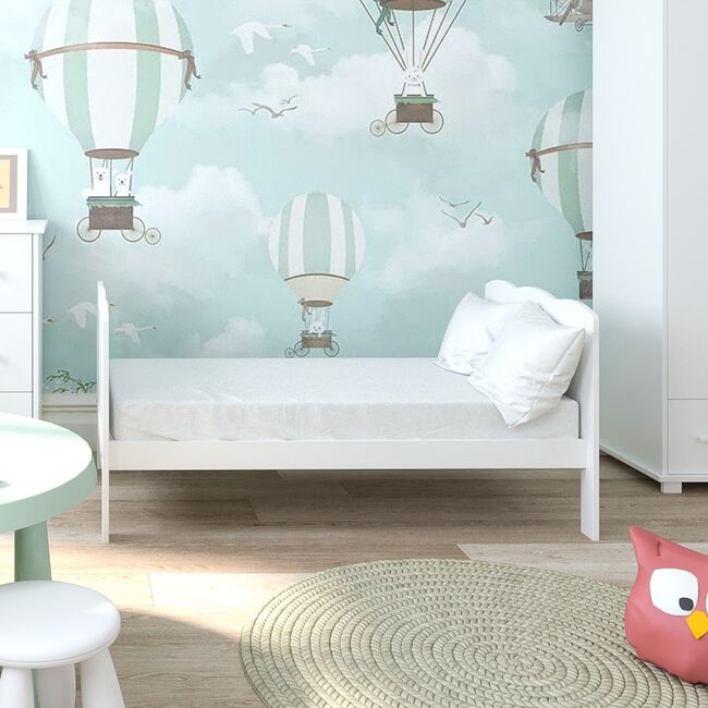 Patut Evolutiv 140x70 Cm Isabel 3in1 ,   Pat Bebe + Junior + Pat Prescolar, Somiera Reglabila + Trepte Detasabile Pjbisabel140_w