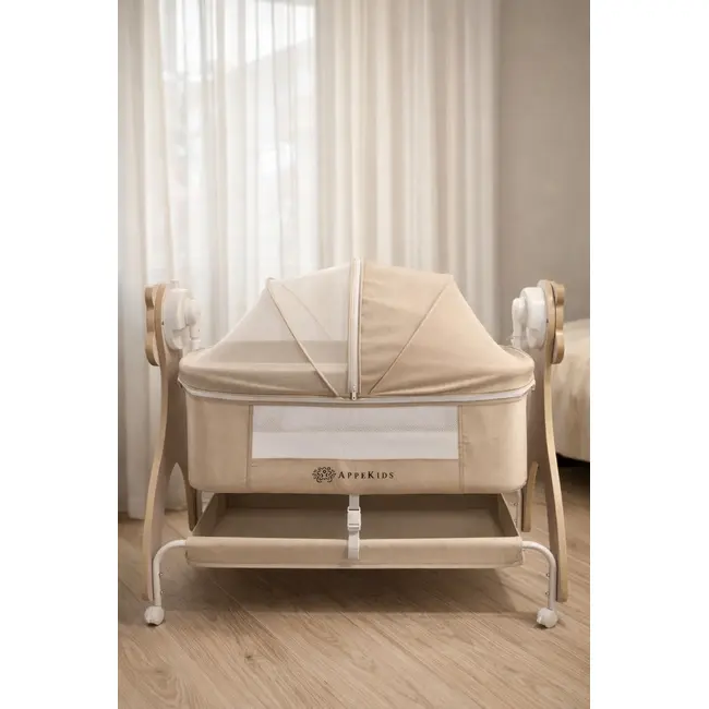 Patut Multifunctional cu leganare electrica, sunete si Bluetooth, AppeKids - Buggy KRTAK276227