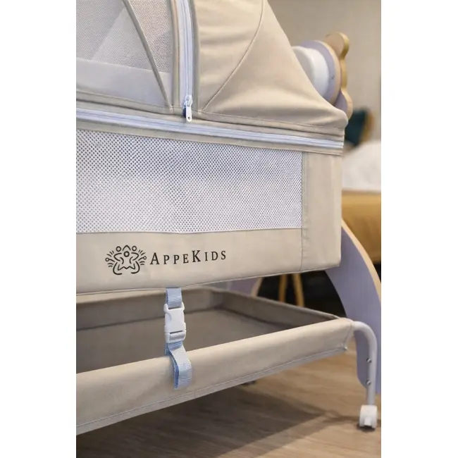 Patut Multifunctional cu leganare electrica, sunete si Bluetooth, AppeKids - Buggy KRTAK276227