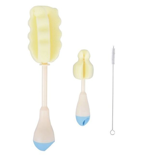 Perie pentru biberoane 3in1 Blue