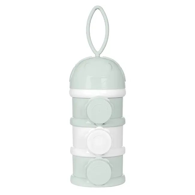 Recipient pentru lapte praf cu 3 compartimente, Mint