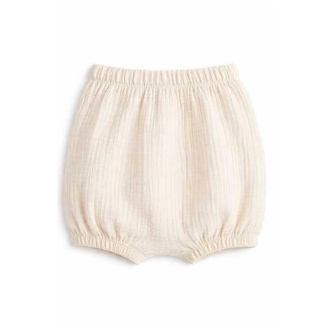 Set bebelusi fetita bluza maro cu broderie florala pantaloni scurti crem vara elegant trpb0225