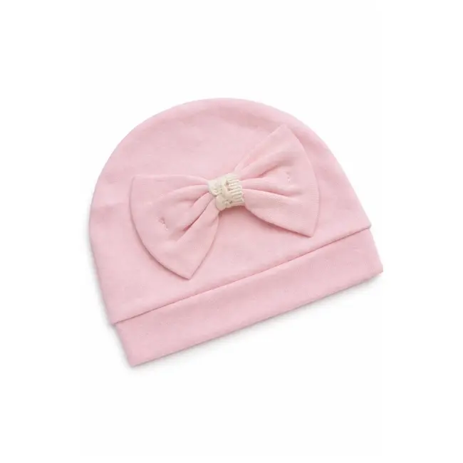 Set nou nascut fetita roz 5 piese bumbac elegant bluza pantaloni caciula baveta trpb0207