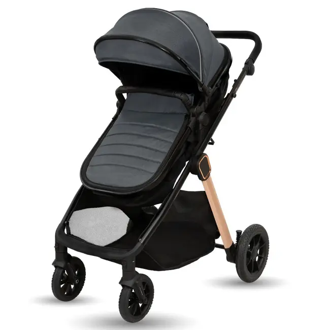 Carucior transformabil 2in1, Appekids Elite - Navy Grey