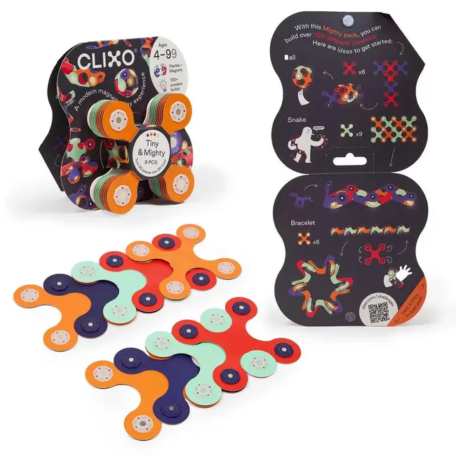 Clixo&reg; joc magnetic de construit - tiny & mighty - spatiul cosmic (9 piese)