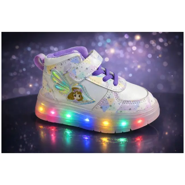 Ghete copii cu luminite led multicolore model printesa ad2026-2