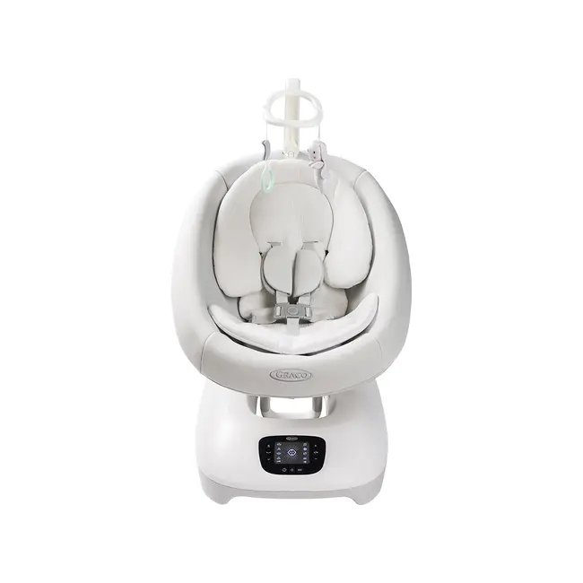 Graco - leagan electric eluma sway cu tehnologie inteligenta de detectare a plansului, pentru bebelusi, alb rori bbb1au999rrieu
