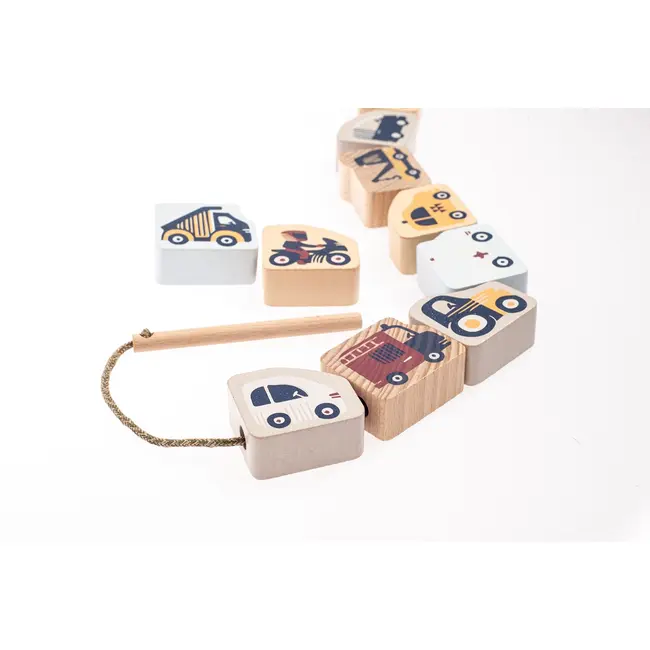 Joc de Indemanare din lemn, Cubika, Masinute Zburatoare - Pastel