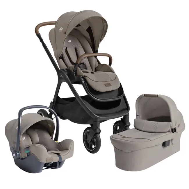 Joie - carucior pentru copii multifunctional 3 in 1 finiti signature maple (carucior finiti + landou ramble xl + scoica i-snug 2) bbbt1606bampl000