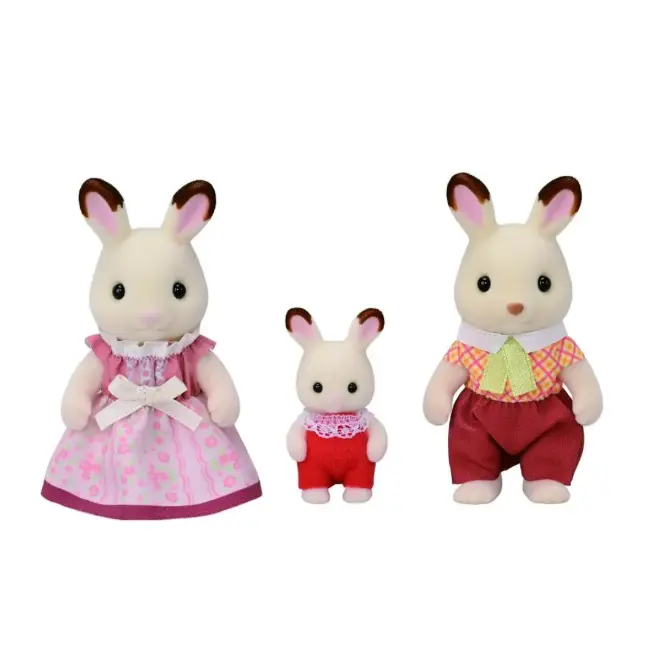Figurine sylvanian families-familia iepurasilor chocolate trio sf5768