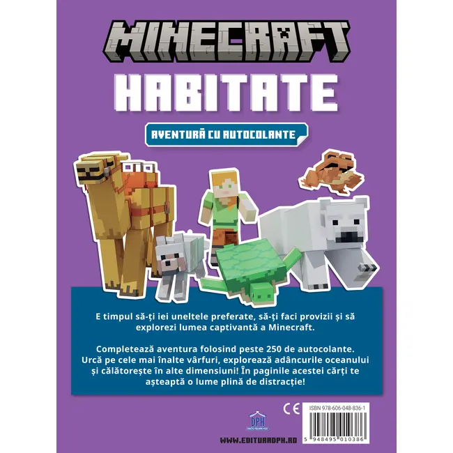 Minecraft - habitate: aventura cu autocolante