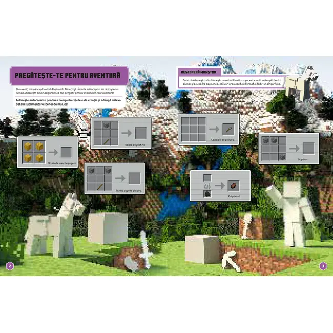 Minecraft - habitate: aventura cu autocolante
