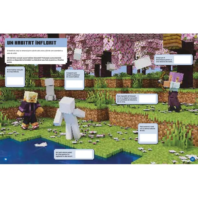 Minecraft. creeaza-ti propriile personaje - carte cu autocolante