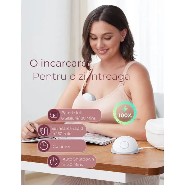 Pompa de san Momcozy Hands-free M6 Red