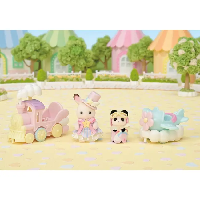 Sylvanian families-set parc distractie avion si trenulet sf5819