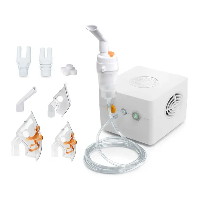 Aparat aerosoli Little Doctor LD-213C, nebulizator cu compresor, 3 moduri de nebulizare, pentru uz casnic si profesional, Alb BITld213c