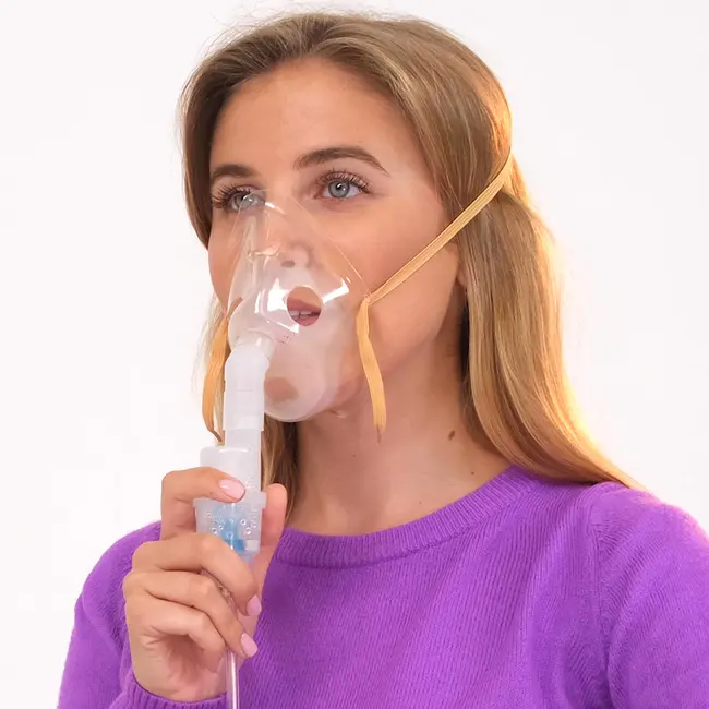 Aparat aerosoli Little Doctor LD-215C, nebulizator cu compresor, 3 dimensiuni de particule, Alb BITld215c