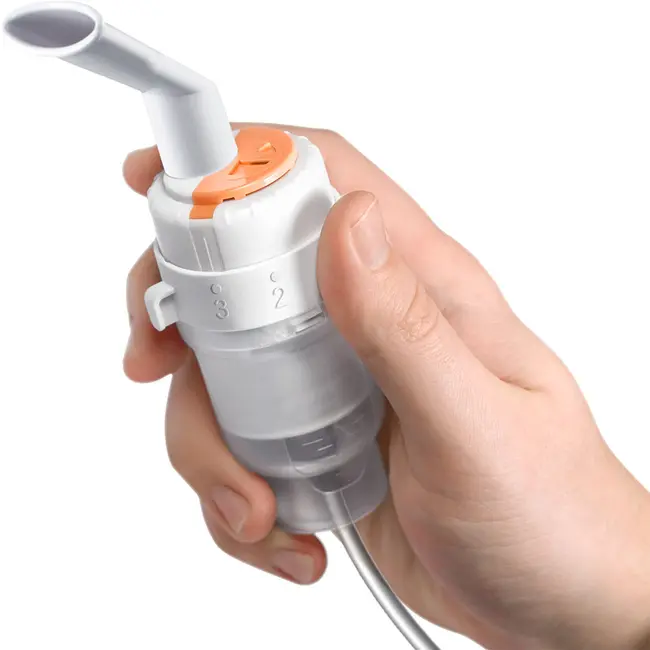 Aparat aerosoli Little Doctor LD-220mC, nebulizator cu compresor, design compact, 3 moduri de nebulizare, masca bebelusi, copii si adulti, Alb BITLD220mC