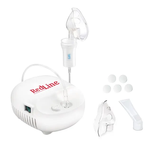 Aparat aerosoli RedLine NB-230C, masca copii si adulti, particule 3 microni, nebulizator inhalator cu compresor BITredlinenb230c