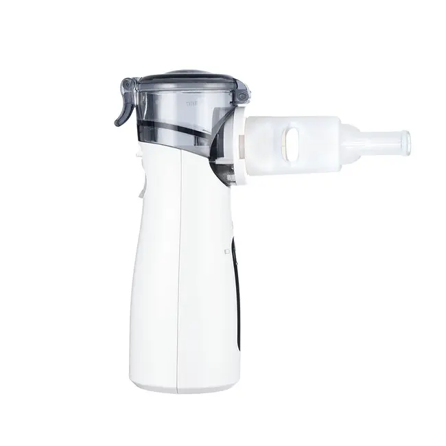 Aparat aerosoli cu tehnologie mesh Vitammy eMESH, afisaj digital, cronometru timp inhalare, functie de autocuratare, incarcare USB-C, masca pentru copii si adulti, mustiuc, saculet pentru transport BITVitammyeMESH