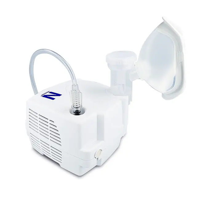 Aparat de aerosoli Novama N, nebulizator cu compresor, functionare continua, sistem de economisire a medicamentului, fabricat fara bisfenol (BPA) si ftalati, masca copii si adulti SoftTouch, mustiuc BITNovamaN