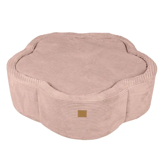 Piscina Cu Bile Meowbaby    Boho Spring  ,   Aesthetic Pink Flower, Spuma Moale, Roz Pudrat, 200 Bile Incluse Pjbbafop00-9149