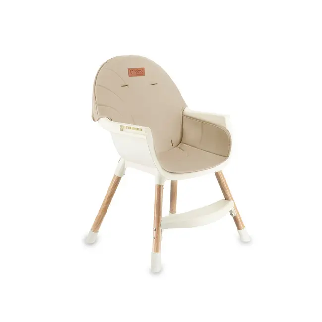 Scaun de masa copii Momi Reki, Piele ecologica, Beige KRTKRKA00035