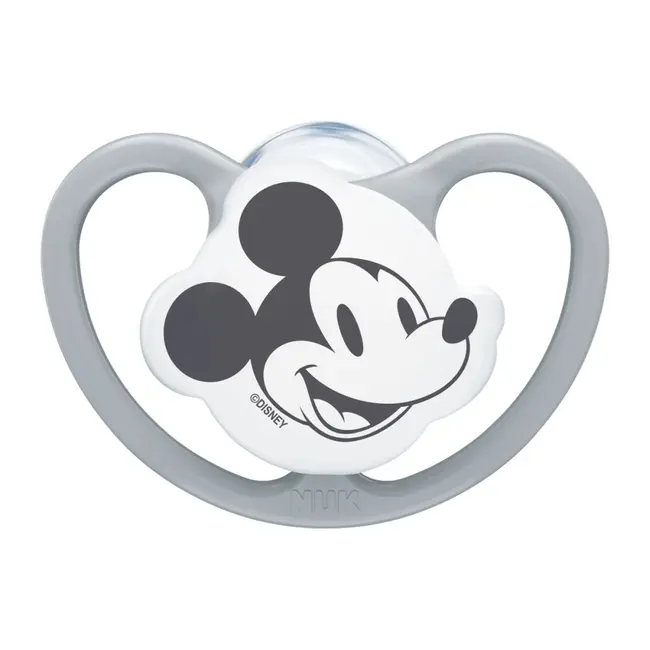 Suzeta NUK Space Disney Mickey Silicon M1 0-6 luni, Set 2 bucati