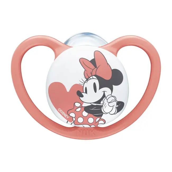 Suzeta NUK Space Disney Mickey Silicon M1 0-6 luni, Set 2 bucati