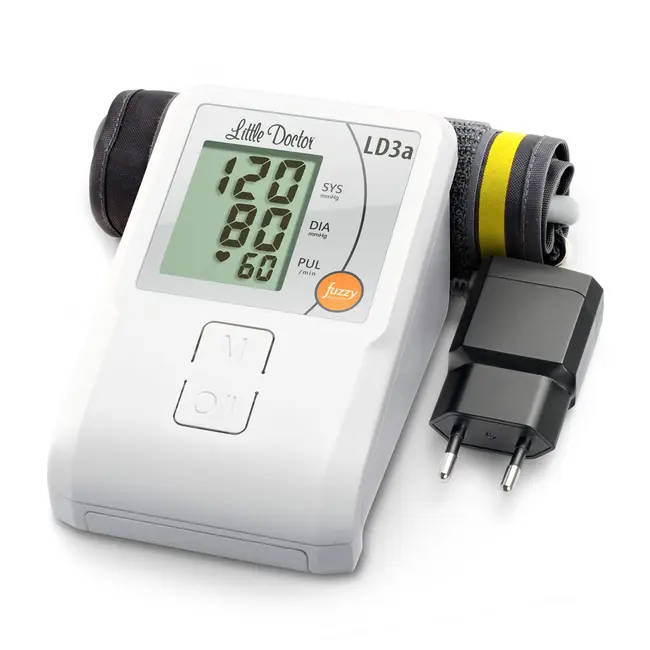 Tensiometru electronic de brat Little Doctor LD 3A, adaptor inclus, afisaj LCD, memorare 90 de valori, alb BITld3a