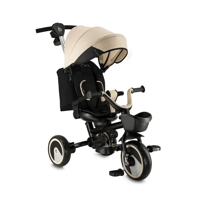 Tricicleta Multifunctionala 3 in 1 cu scaun reversibil, Momi ivi - Beige KRTROTR00013