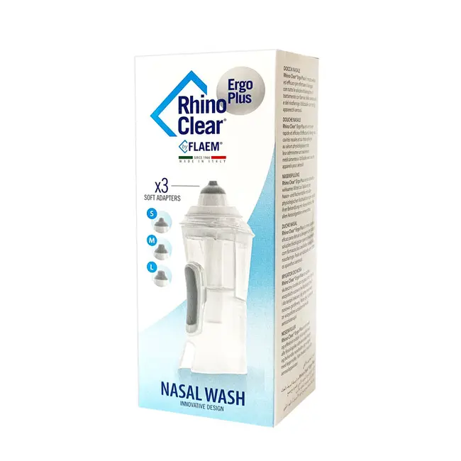 Irigator nazal FLAEM Rhino Clear Ergo Plus compatibil cu aparatele de aerosoli cu compresor, pentru curatarea cailor nazale BITrhinoclearergo