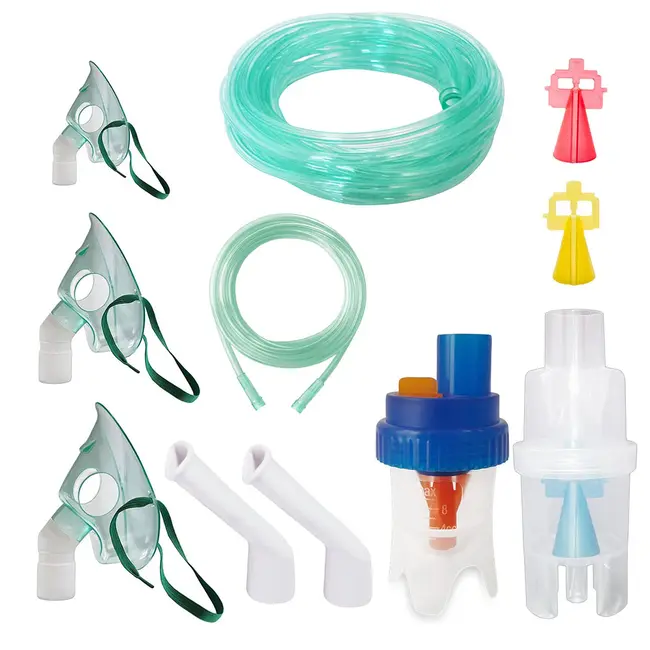 Kit accesorii universale Redline Ultra, pentru aparate aerosoli cu compresor, particule variabile, furtun de 6 si 2 m, masca bebelusi, copii si adulti BITredlineultra