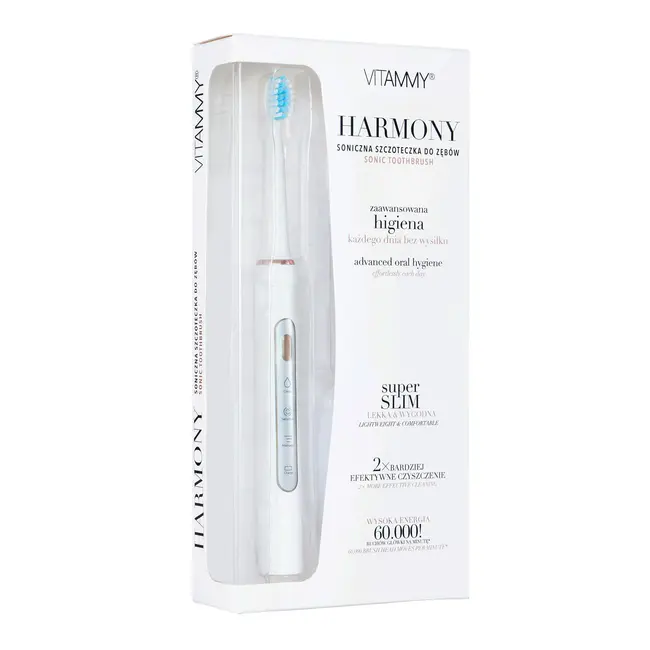 Periuta de dinti electrica VITAMMY Harmony, 60000 vibratii min, 3 moduri de periaj, Alb, TB8132-CE White BITharmonyalb