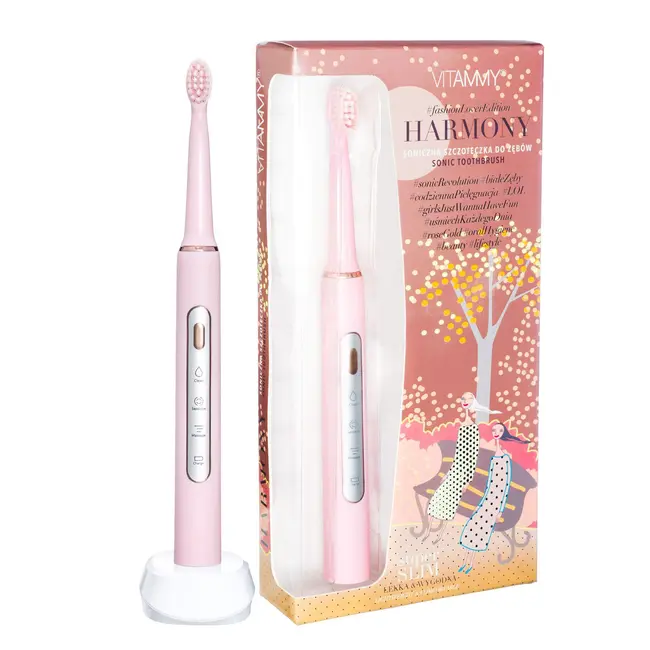 Periuta de dinti electrica VITAMMY Harmony, 60000 vibratii min, 3 moduri de periaj, Roz, TB8132-CE Pink BITharmonyroz
