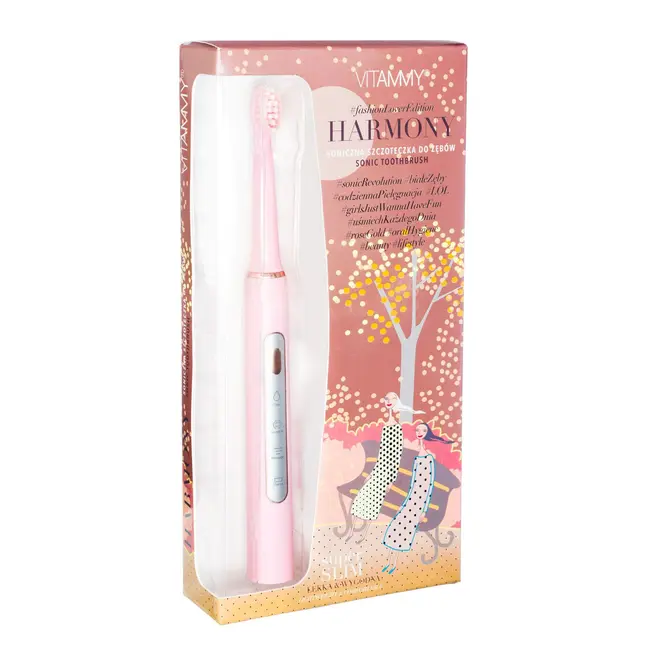 Periuta de dinti electrica VITAMMY Harmony, 60000 vibratii min, 3 moduri de periaj, Roz, TB8132-CE Pink BITharmonyroz