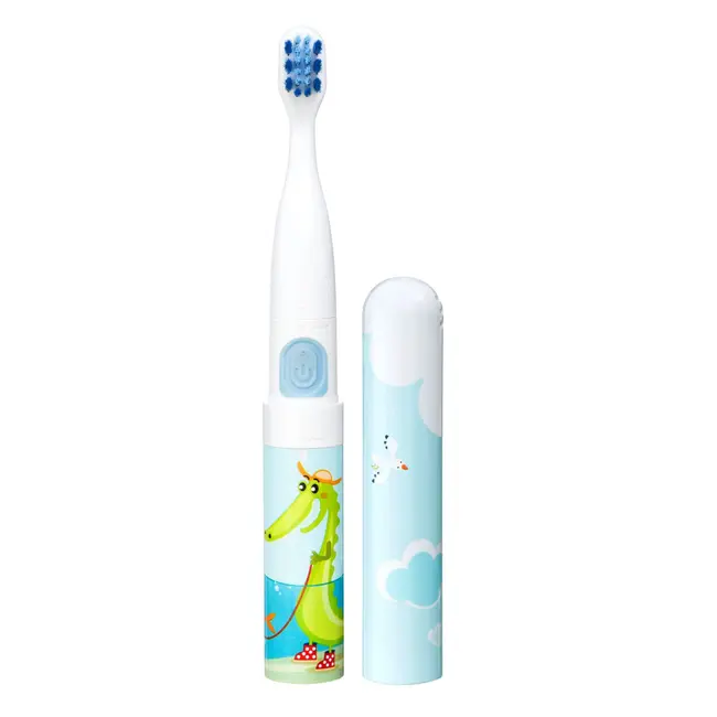 Periuta de dinti electrica VITAMMY Smile, pentru copii 3 +, cutie travel, Animatie Crocodil BITsmilecrocodil